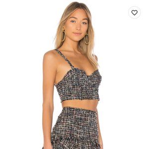 LPA tweed multicolor corset top